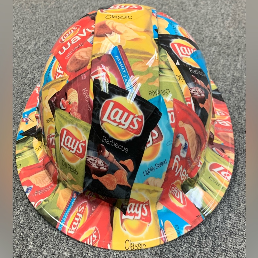 New Full Brim Hard Hat Custom Hydro Dipped LAYS CLASSIC